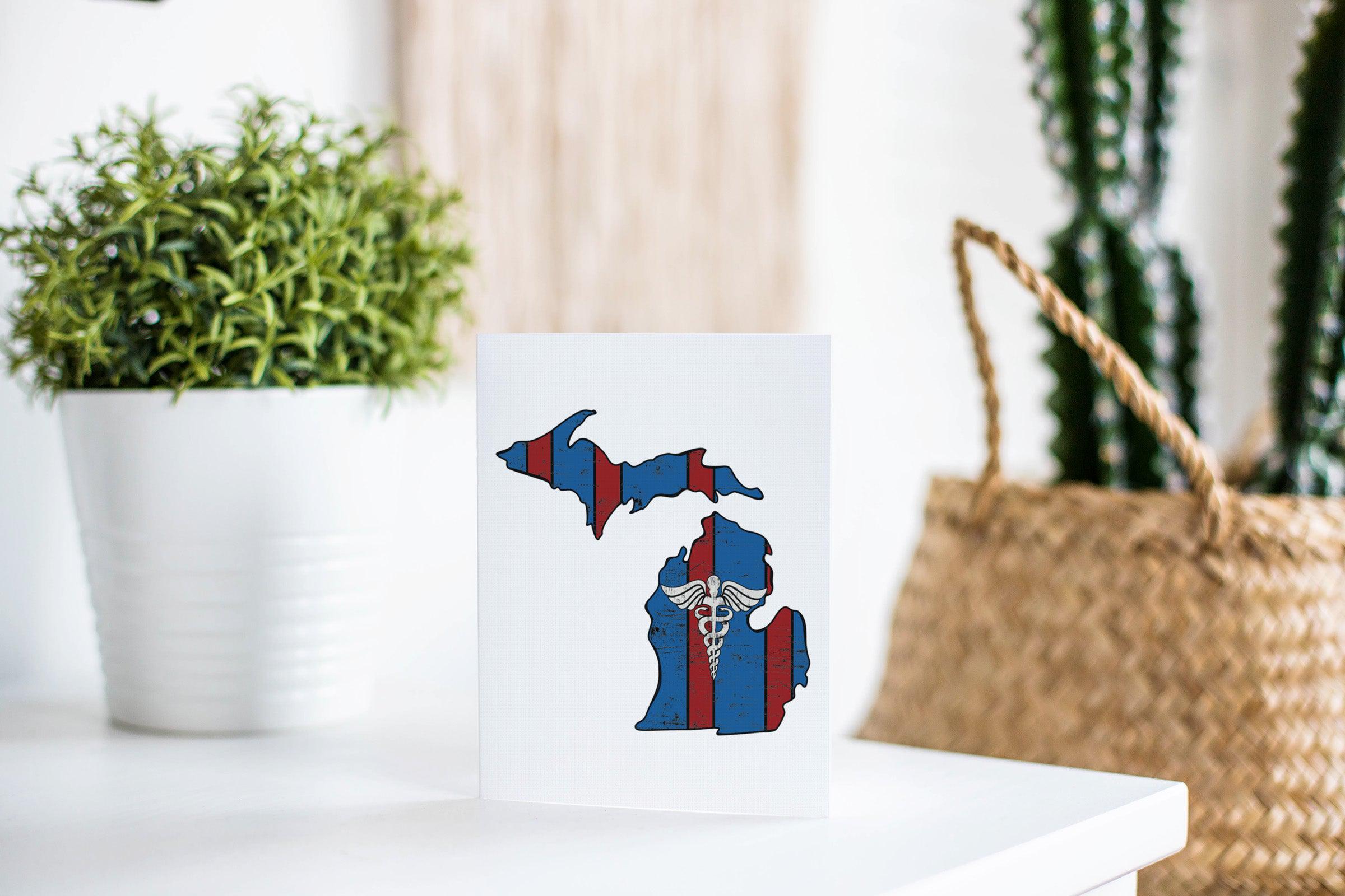 Michigan Medical Greeting Card