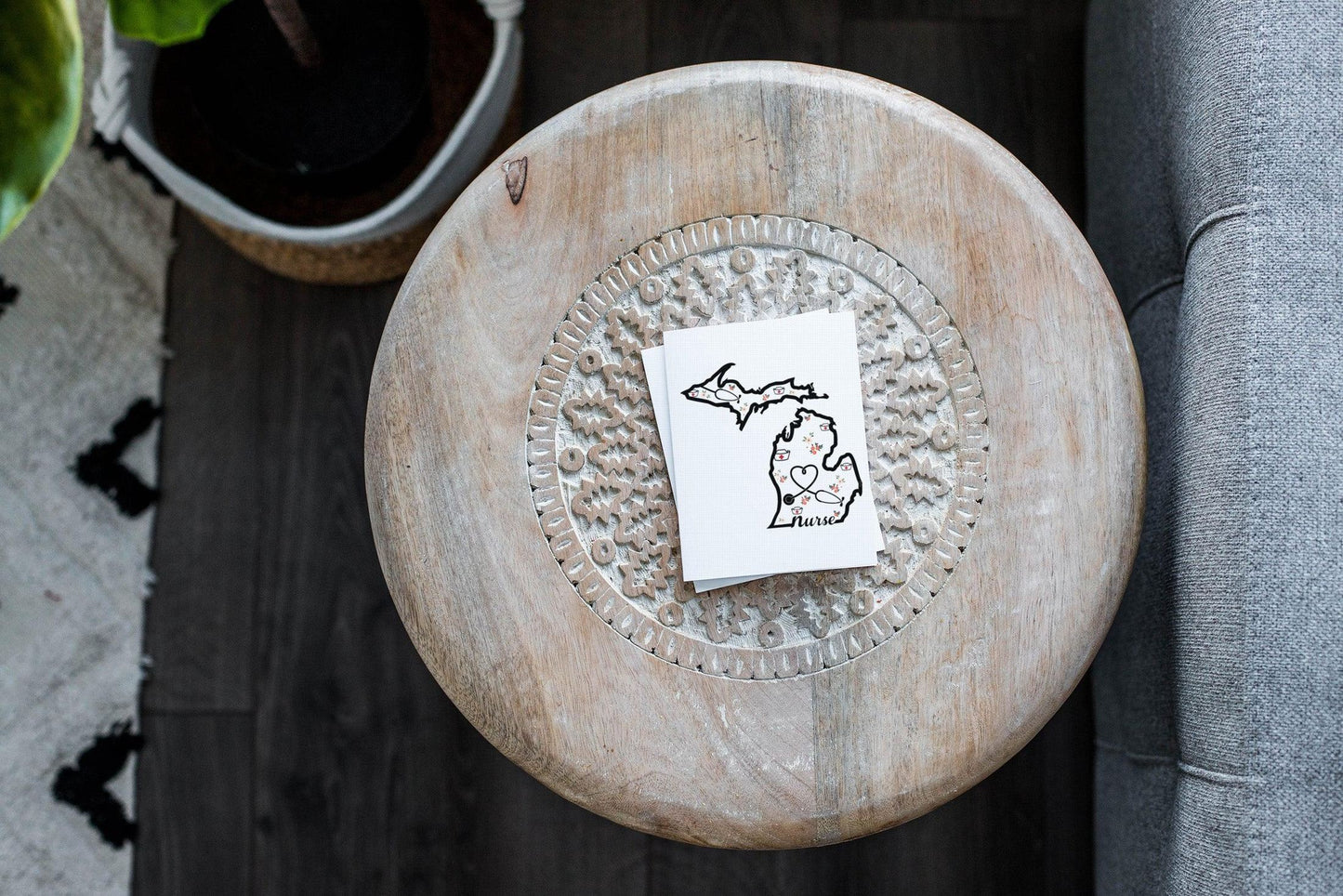 Nurse - Michigan - Greeting Card