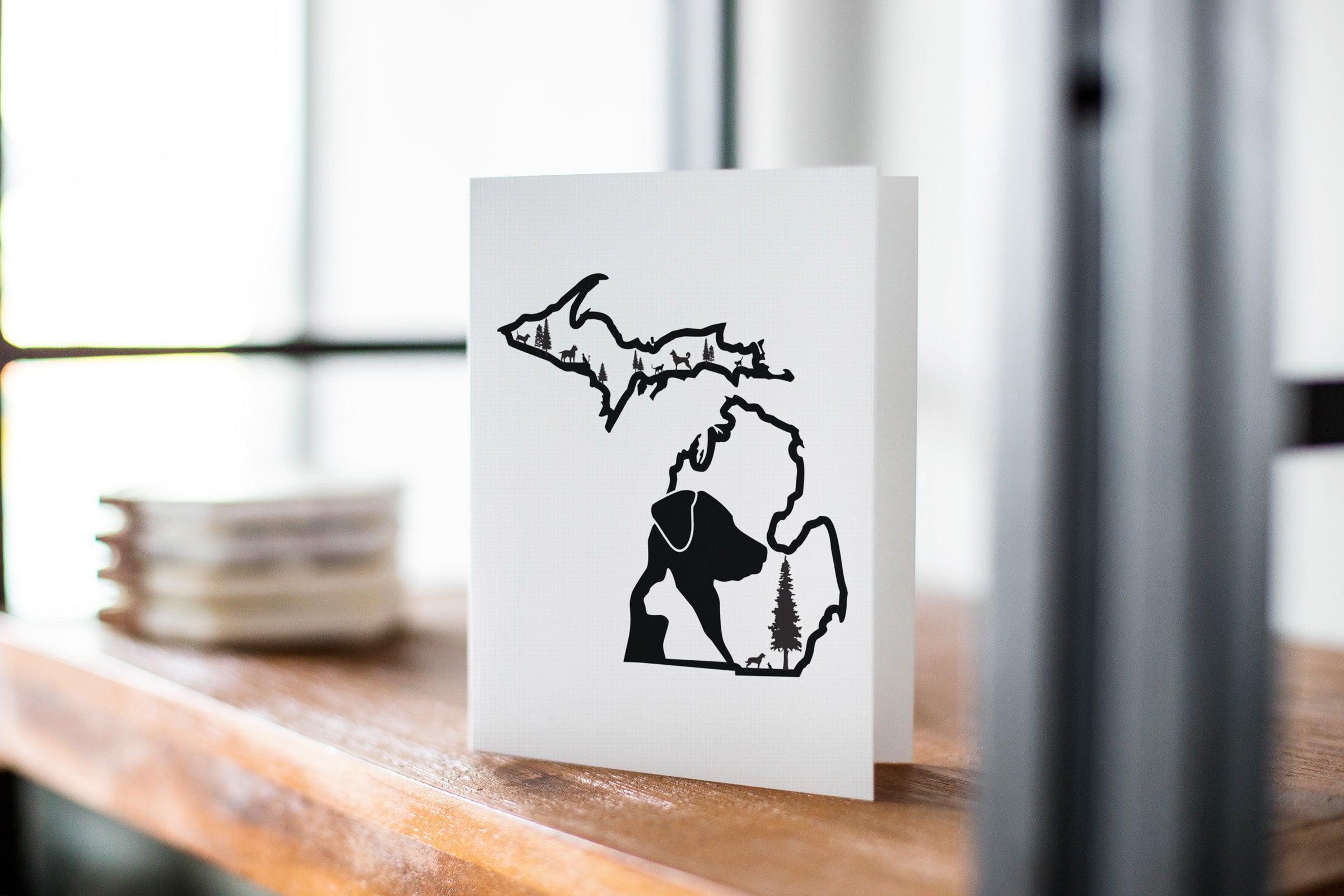 Michigan Pet Greeting Card