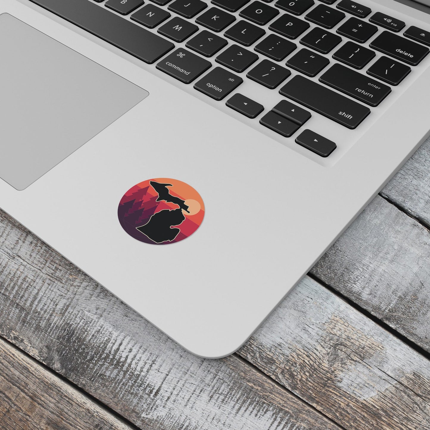 Sunset - Badge - Waterproof Sticker 2" X 2"