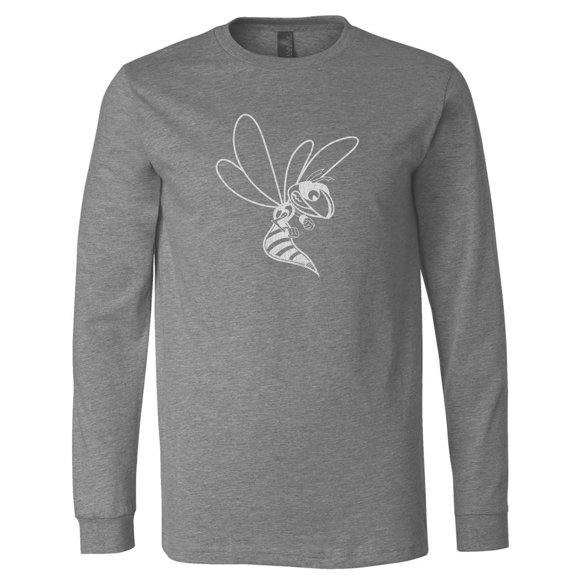 Hornet Outline - Vintage - Blended Toddler Long Sleeve