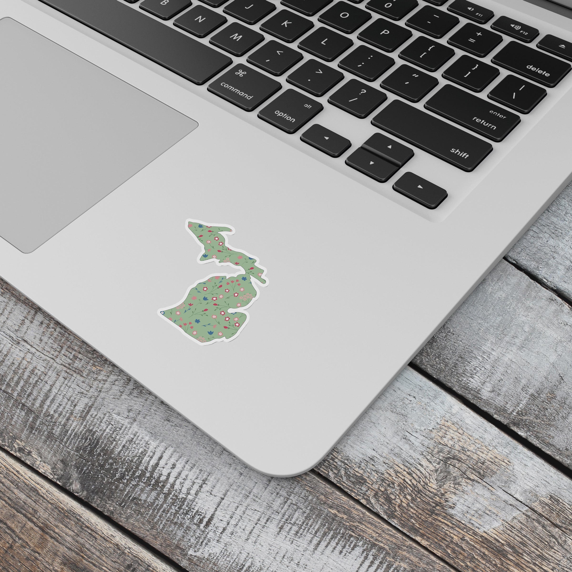 Wildflower - Green - Michigan Waterproof Sticker (3" X 3")