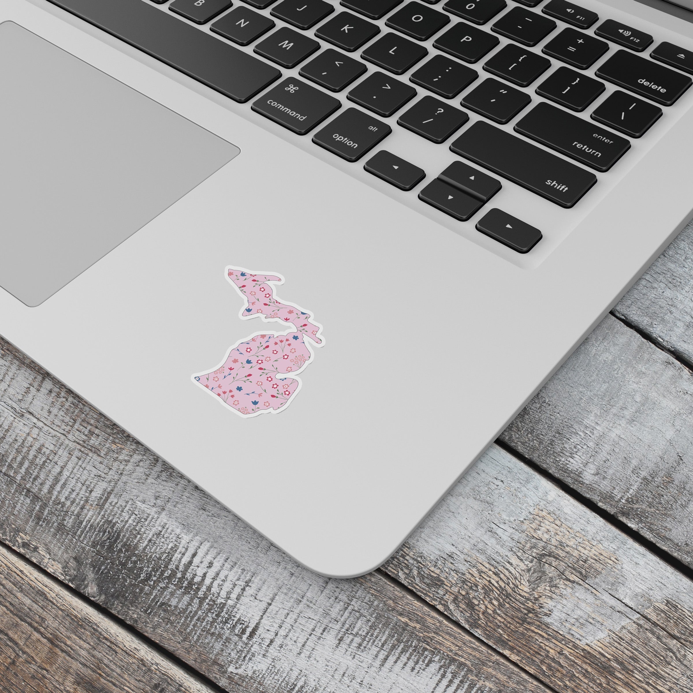 Wildflower -Pink - Michigan Waterproof Sticker (3" X 3")