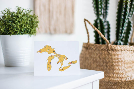 Wildflower - Yellow - Great Lakes Greeting Card