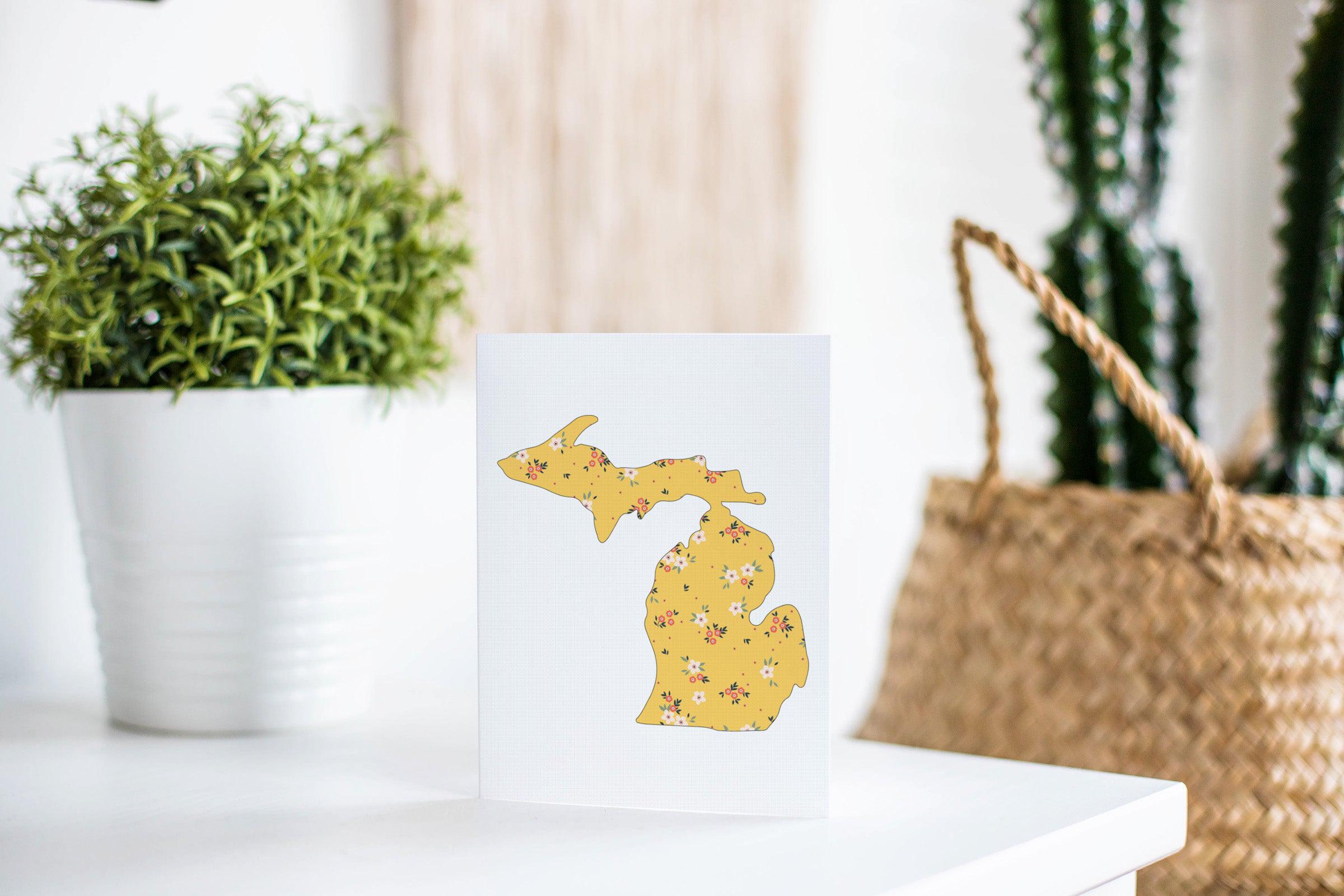 Wildflower - Yellow - Michigan Greeting Card