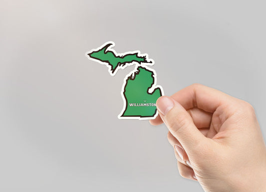Heart Williamston - Michigan - Waterproof Sticker 3" X 3"