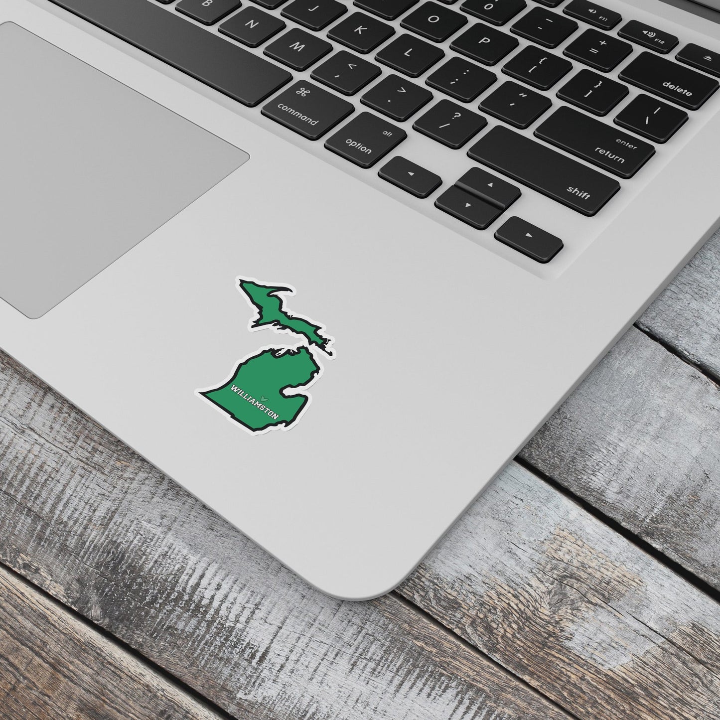 Heart Williamston - Michigan - Waterproof Sticker 3" X 3"