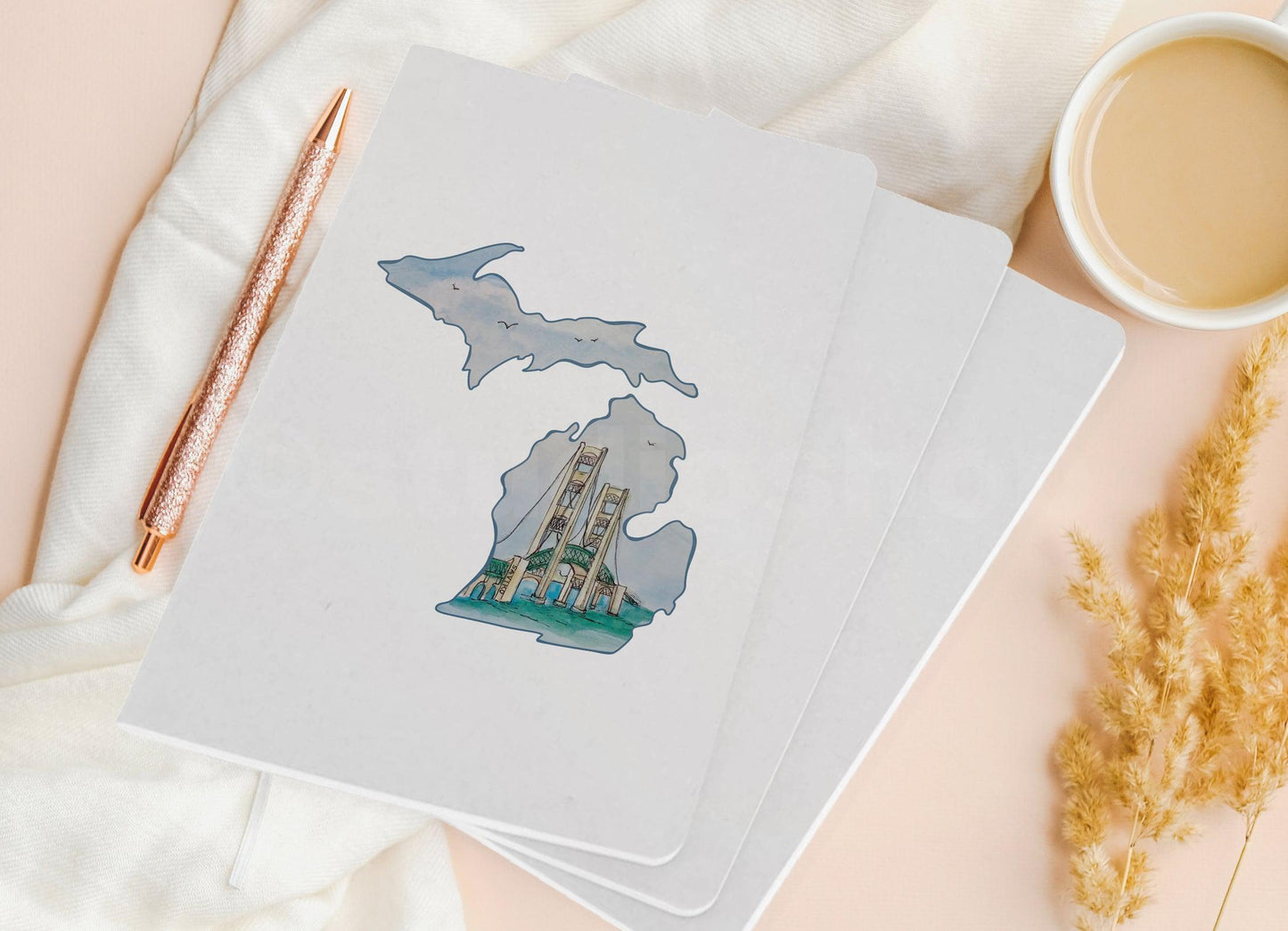 Mackinac Bridge - Michigan - Pocket Journal Anita Saviko Collaboration