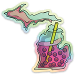 Boba - Michigan - Waterproof Sticker (3