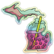 Boba - Michigan - Waterproof Sticker (3" X 3")