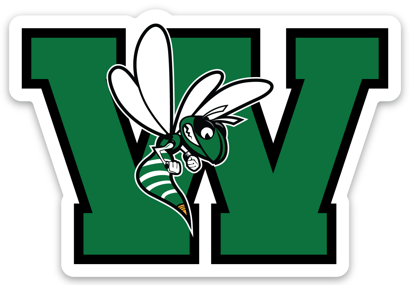 W - Hornet - Waterproof Sticker (3" X 3")