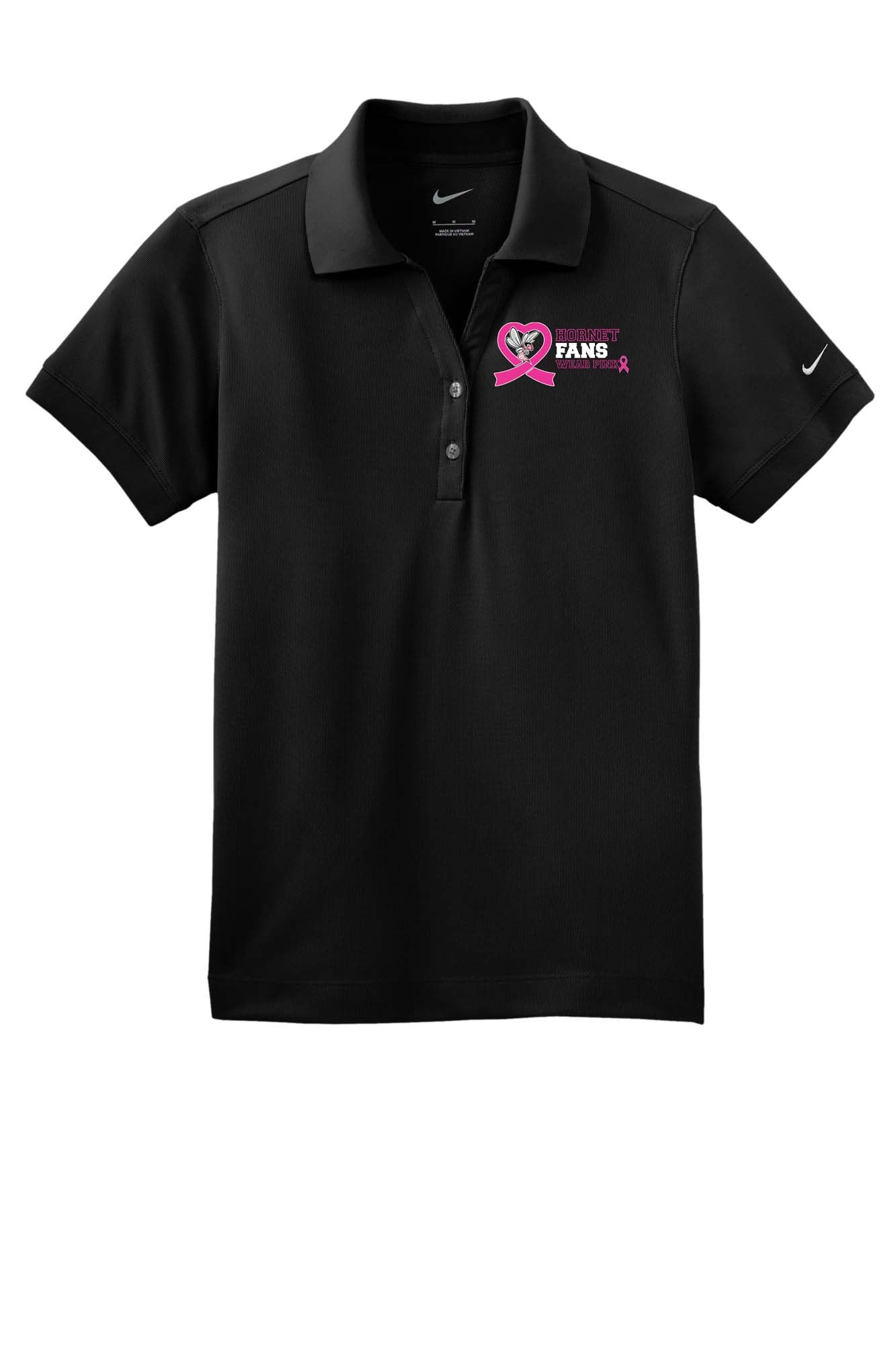 Hornet Fans Wear Pink - 2025 - Nike Dri-FIT Polo