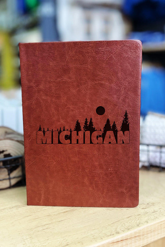 Trees Of Michigan - Leather Journal
