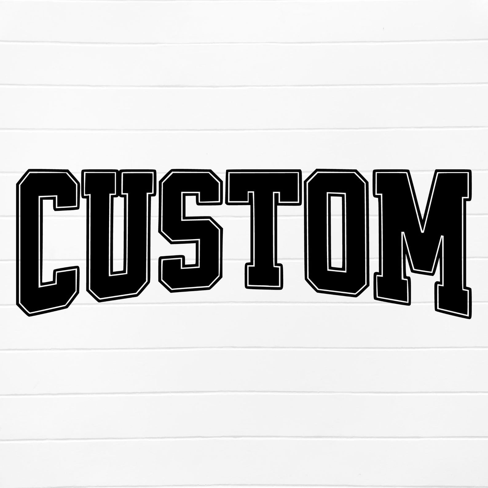 Custom Name and/or Number