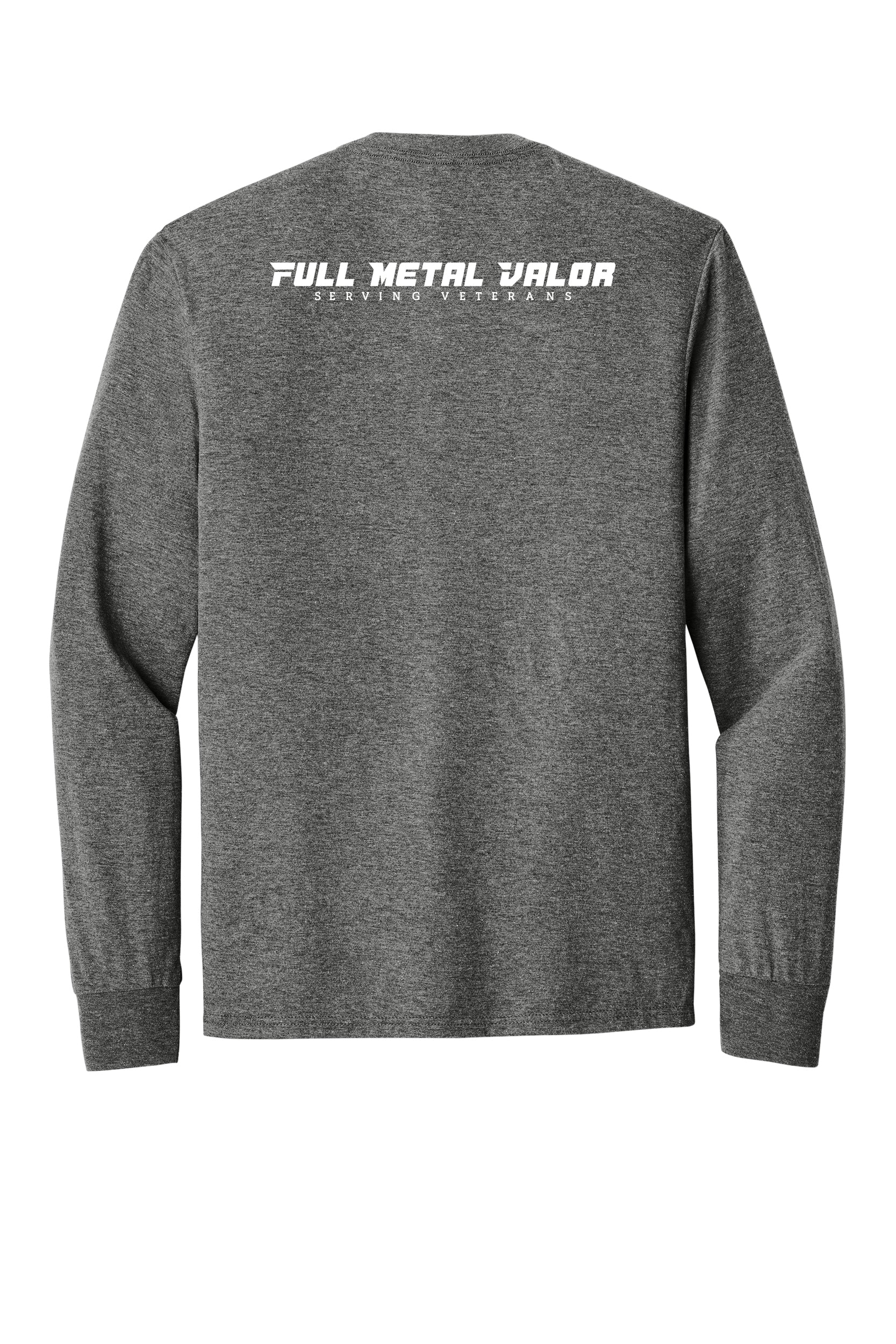 Full Metal Valor -  Dog Tag Adult Long Sleeve