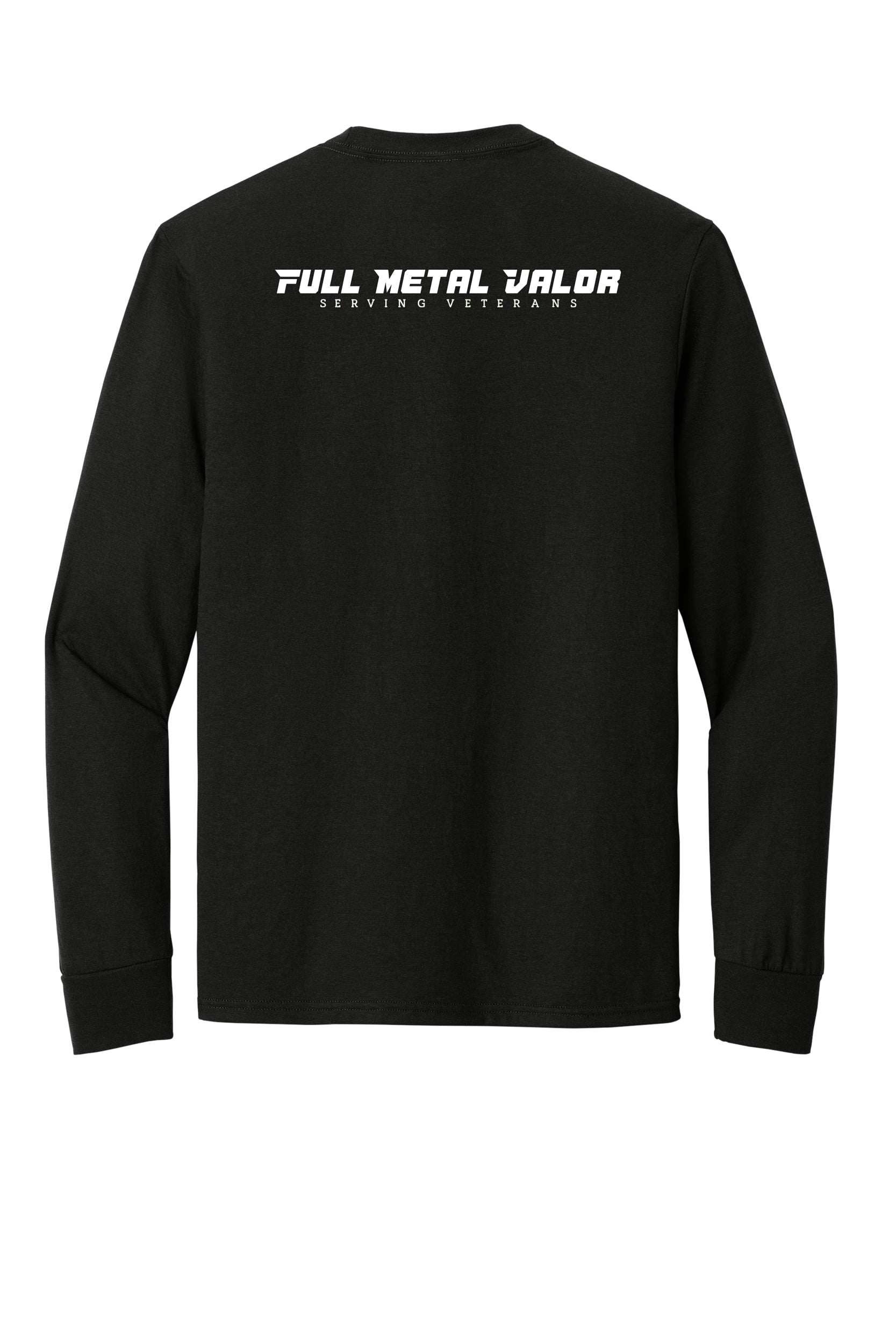 Full Metal Valor -  Dog Tag Adult Long Sleeve