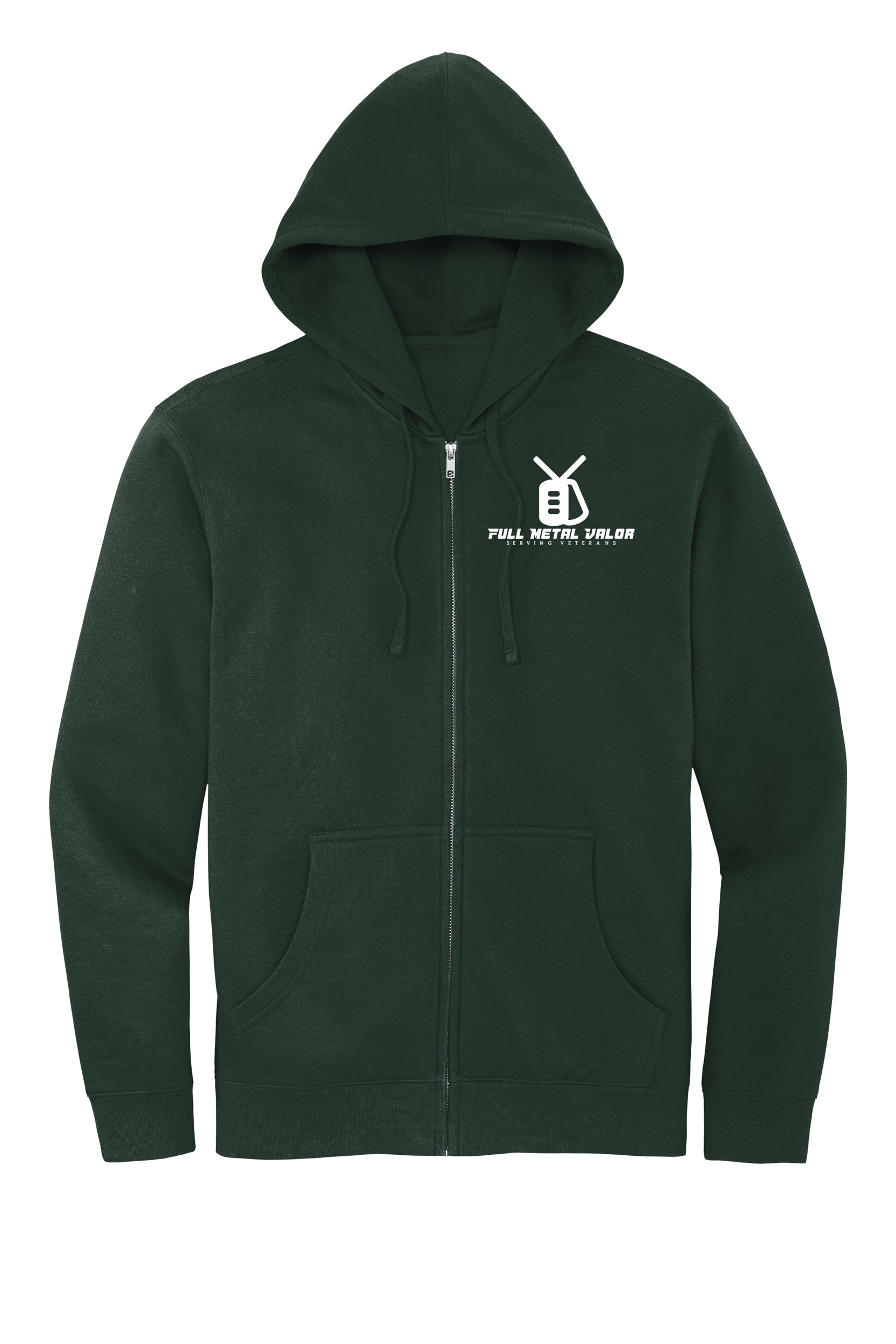 Full Metal Valor -  Adult Zip Up Hoodie