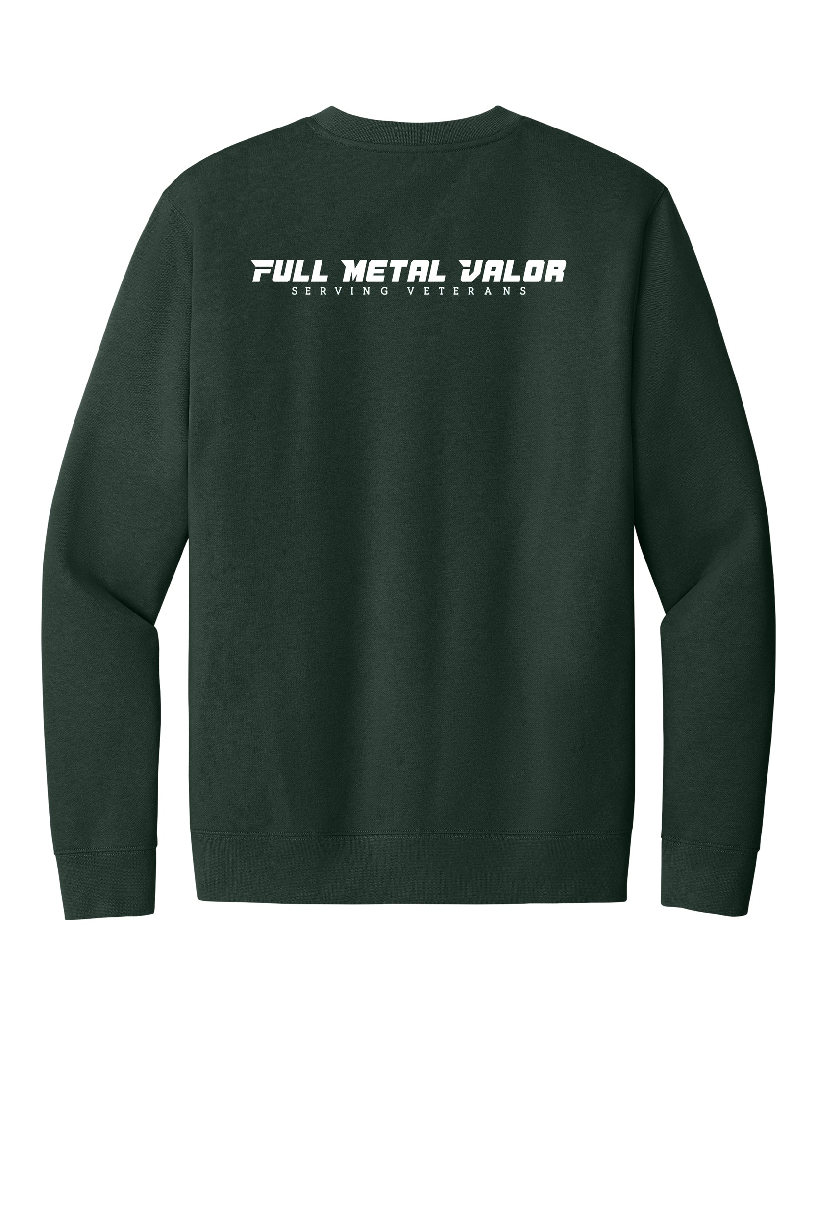 Full Metal Valor -  Dog Tag Adult Sweatshirt