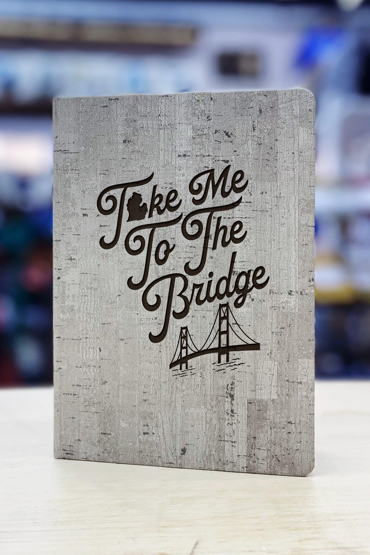 Take Me to the Bridge - Word - Leather Journal