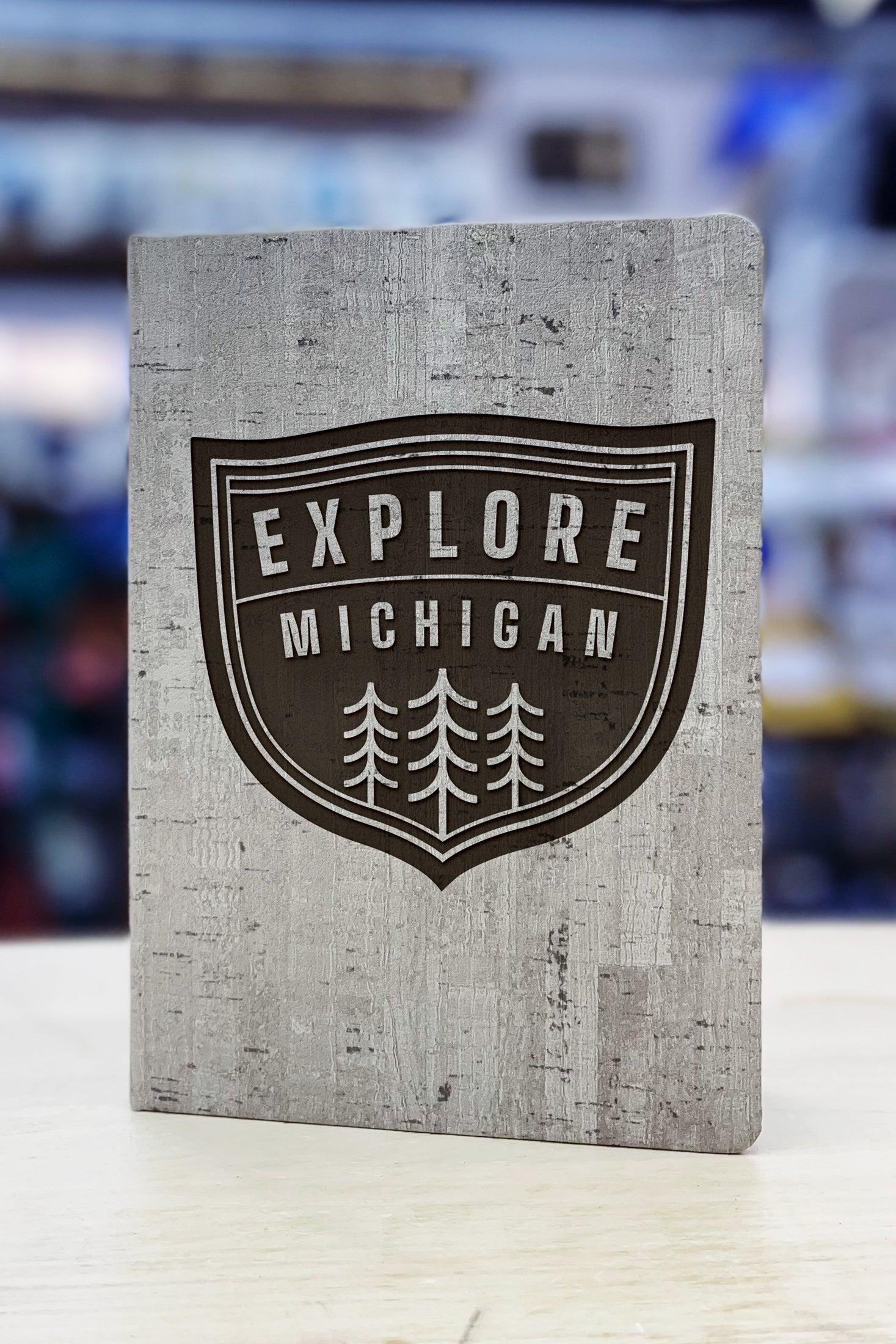 Explore Michigan Trees - Leather Journal
