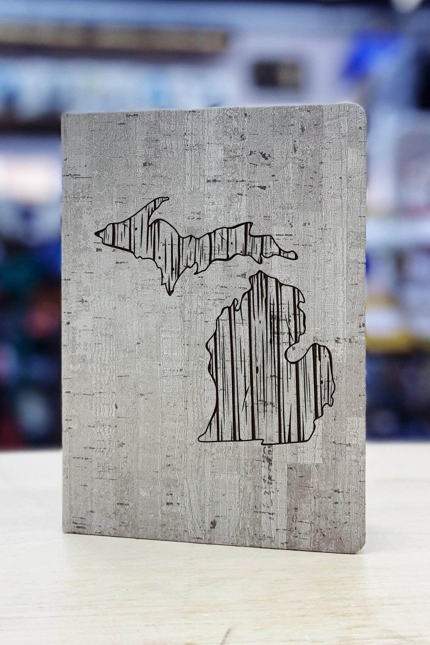 Wooden Michigan - Leather Journal