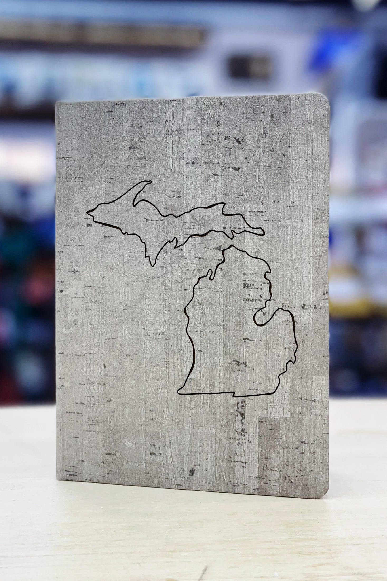 Michigan Outline - Leather Journal