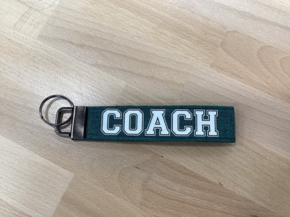 Heather Green Cloth Fob Keychain