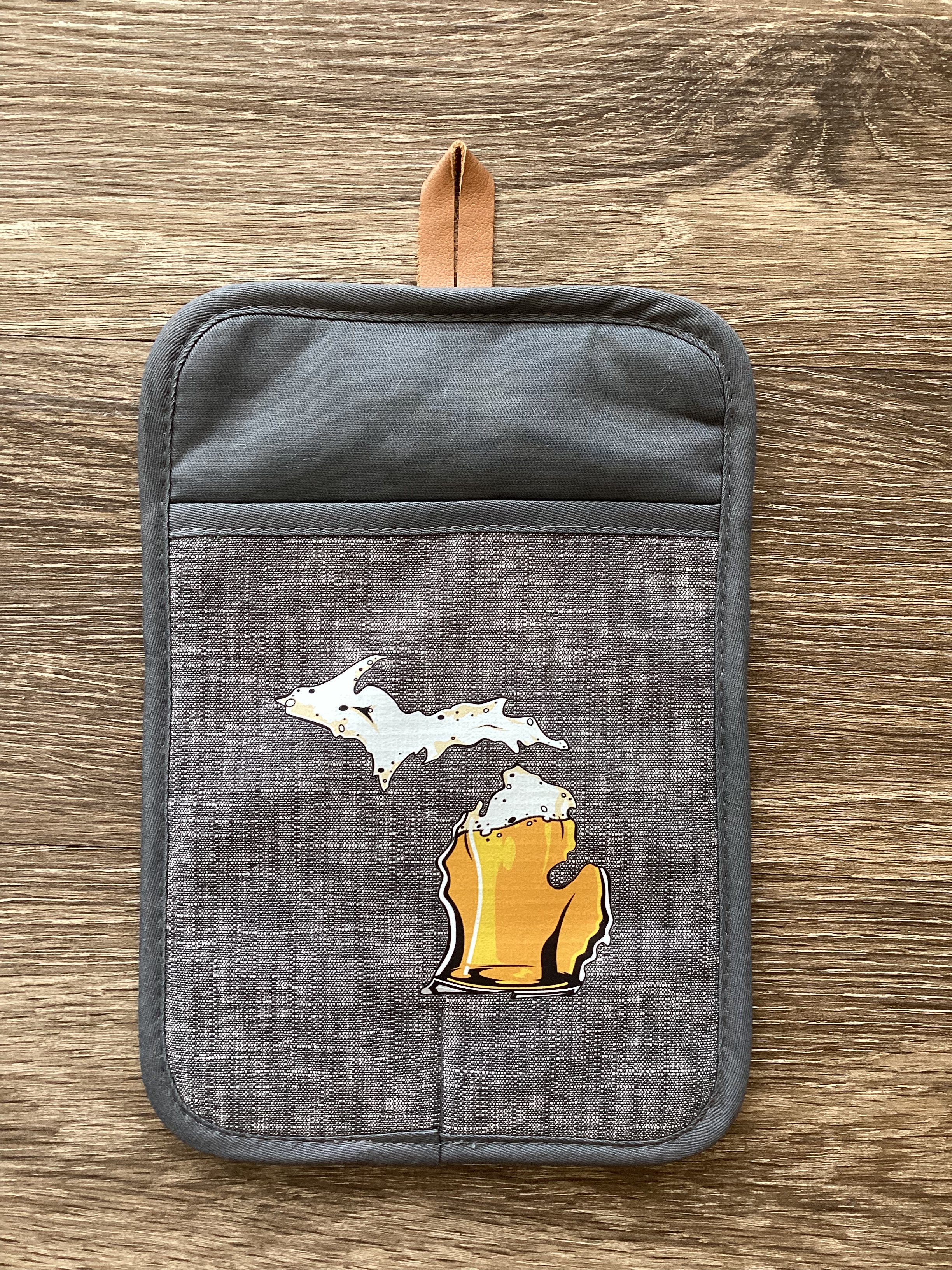 Beer - Michigan - Rectangle Oven Mitt