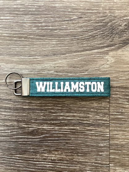 Heather Green Cloth Fob Keychain