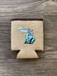 Michigan Knight - Michigan - Burlap Koozie
