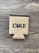 Lake - Michigan - Burlap Koozie