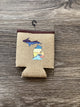 Beach - Michigan - Burlap Koozie