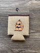 Pumpkin - Michigan - Burlap Koozie
