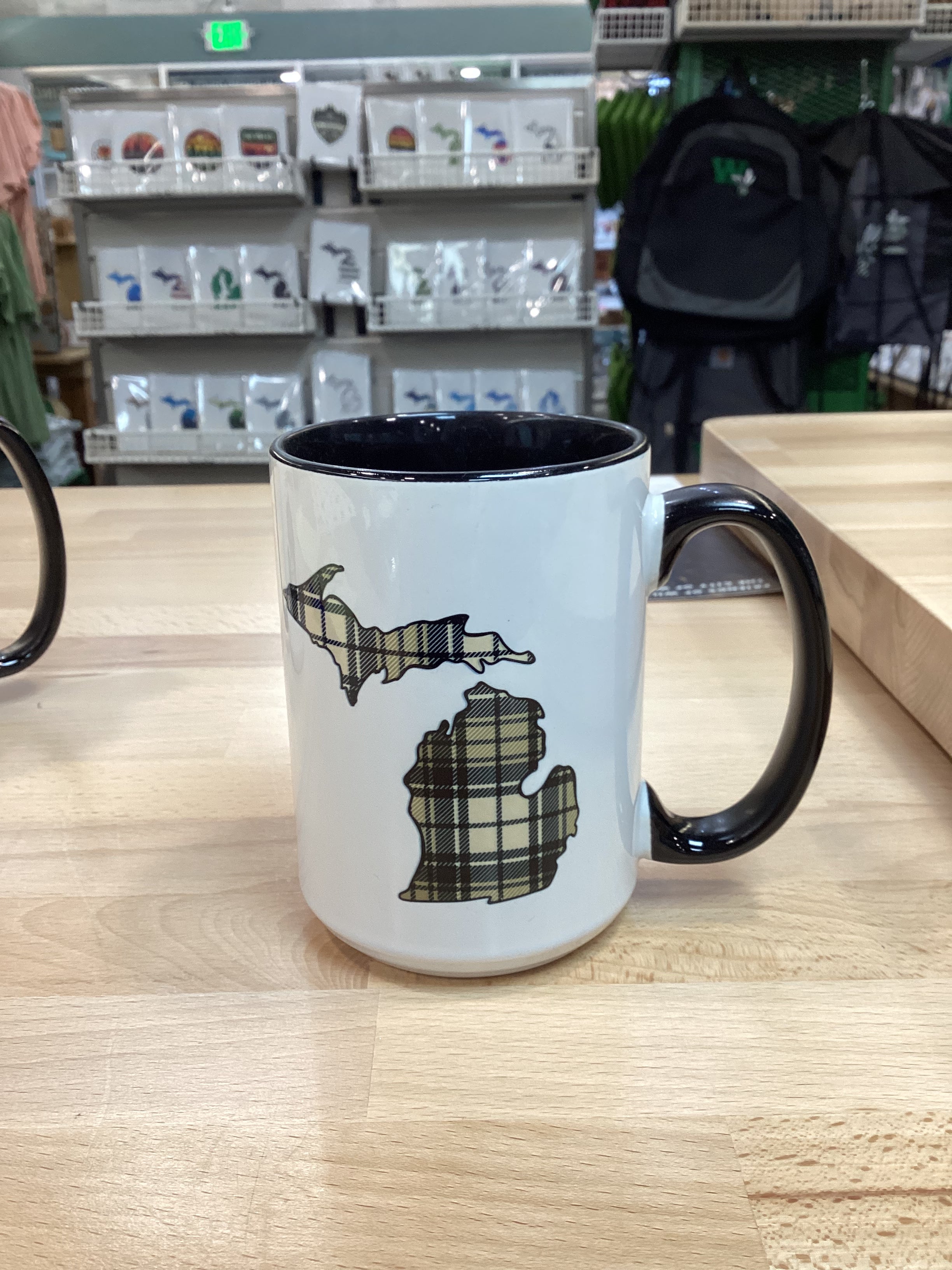 Plaid - Brown - Michigan - Mug