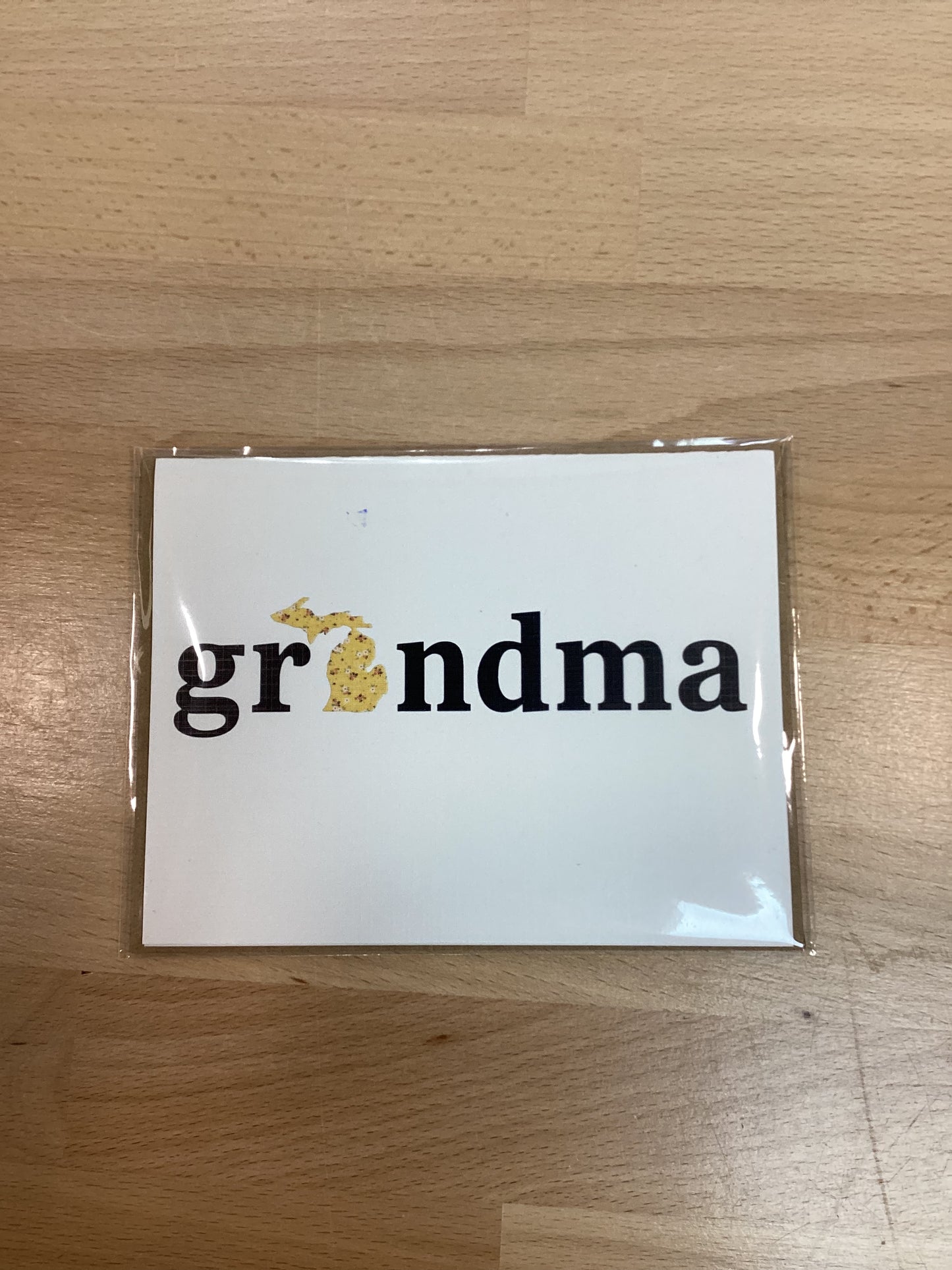 Wildflower yellow - Grandma - Michigan - Greeting Card