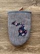Branches Floral - Black - Michigan - Short Oven Mitt