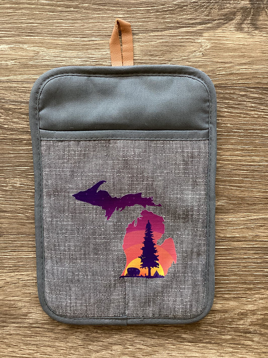 Sunrise Camper - Michigan - Rectangle Oven Mitt