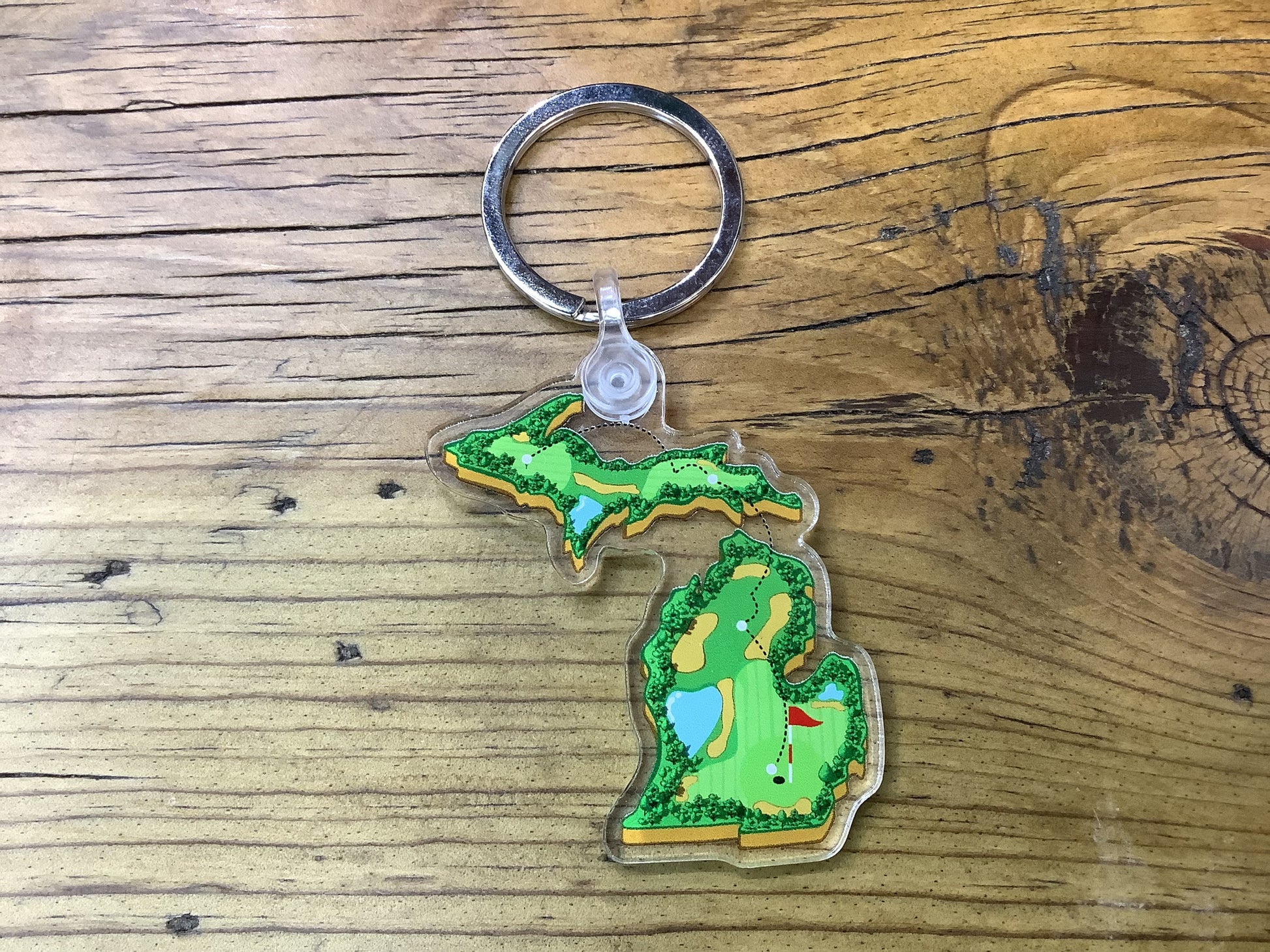 Golf - Michigan - Acrylic Keychain