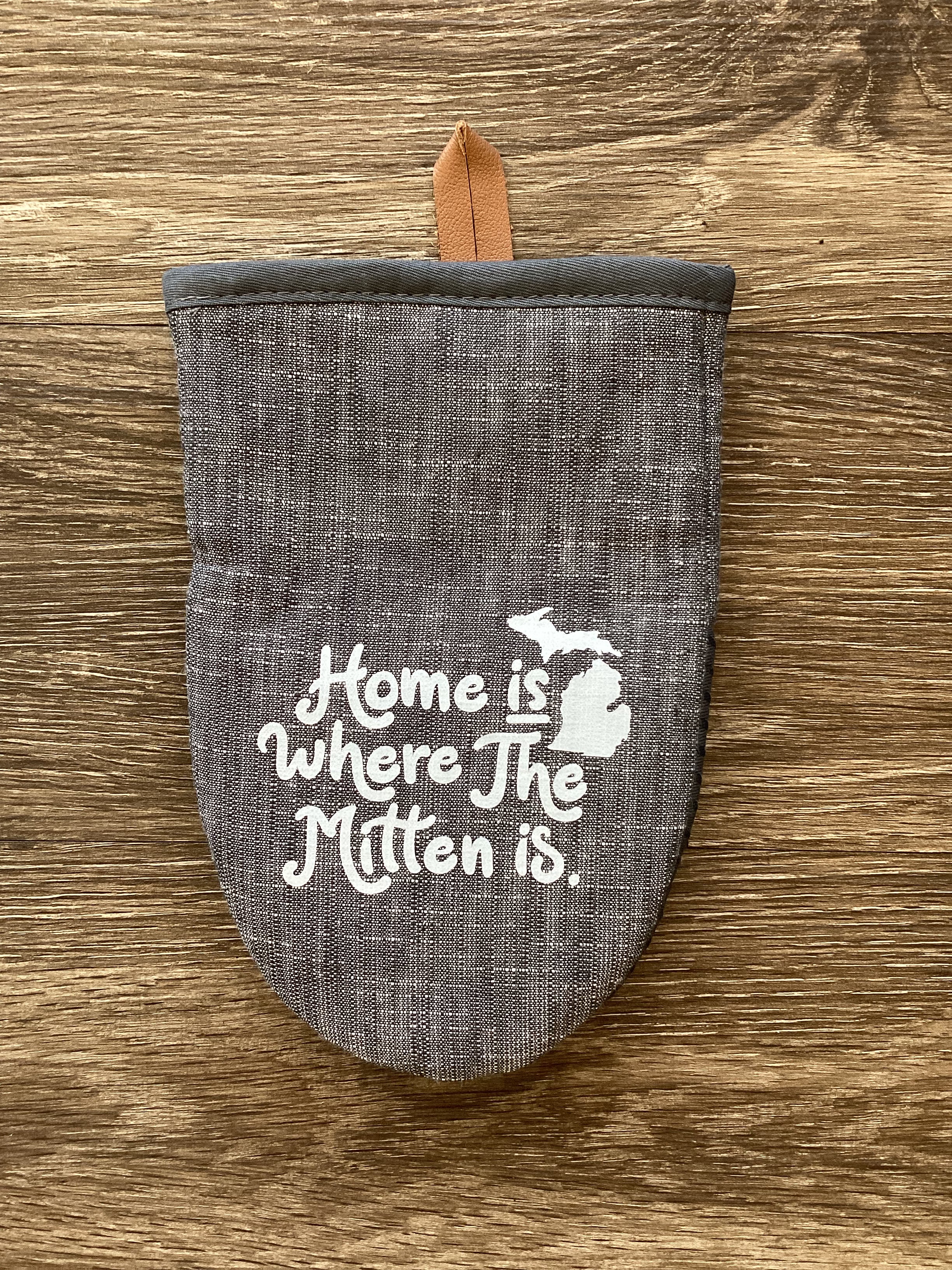 "Home is Where the Mitten is" - Word - Short Oven Mitt