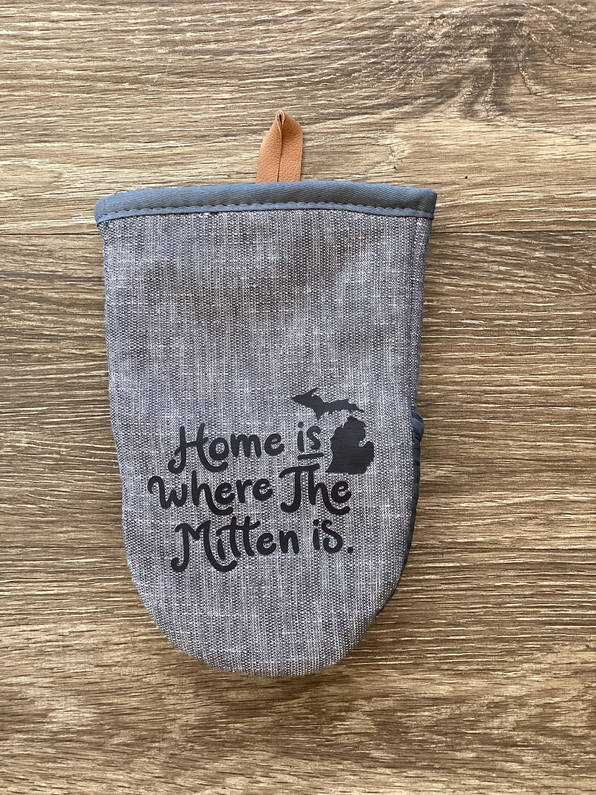 "Home is Where the Mitten is" - Word - Short Oven Mitt