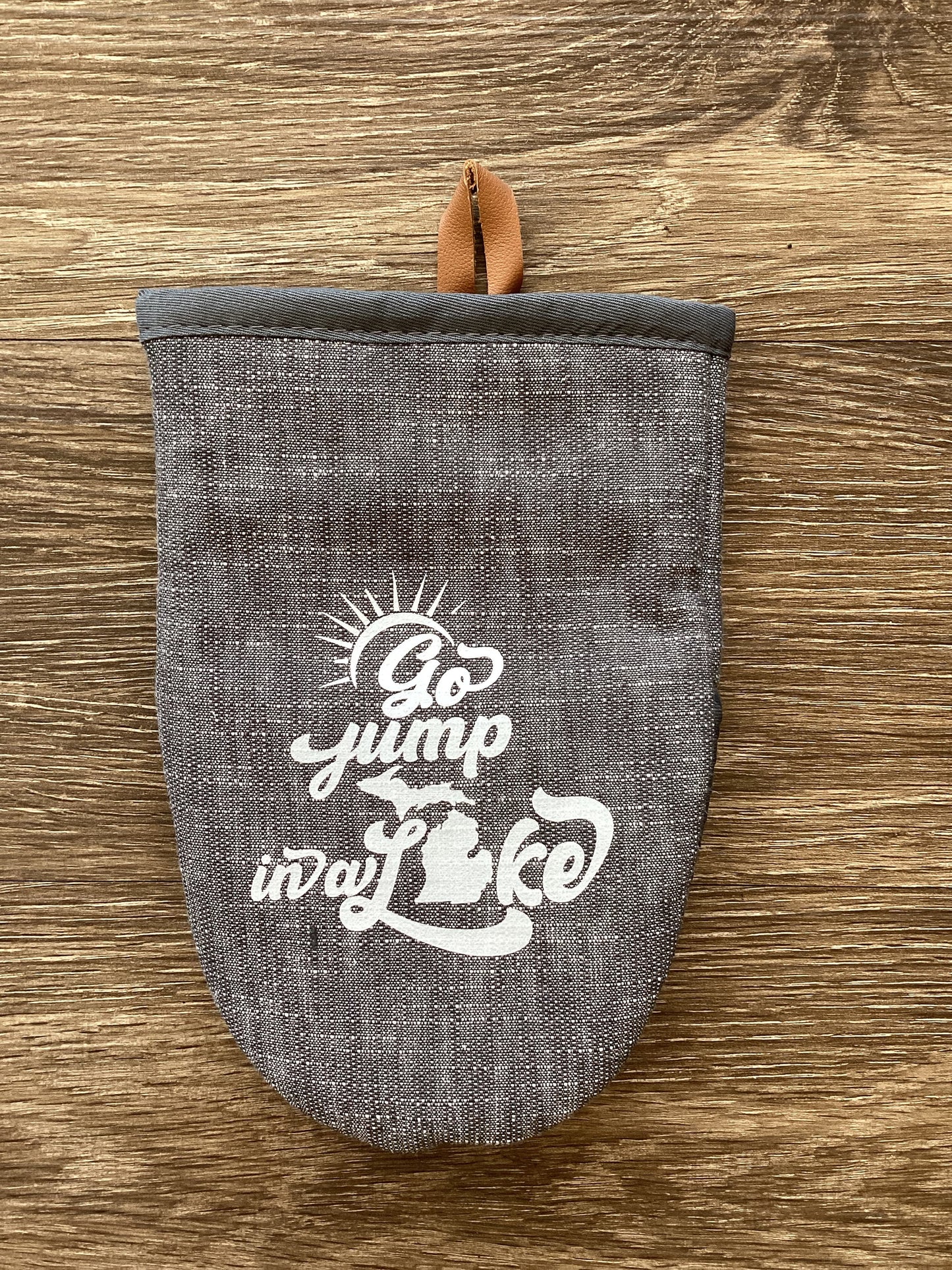 "Go Jump in a Lake" - Word - Short Oven Mitt