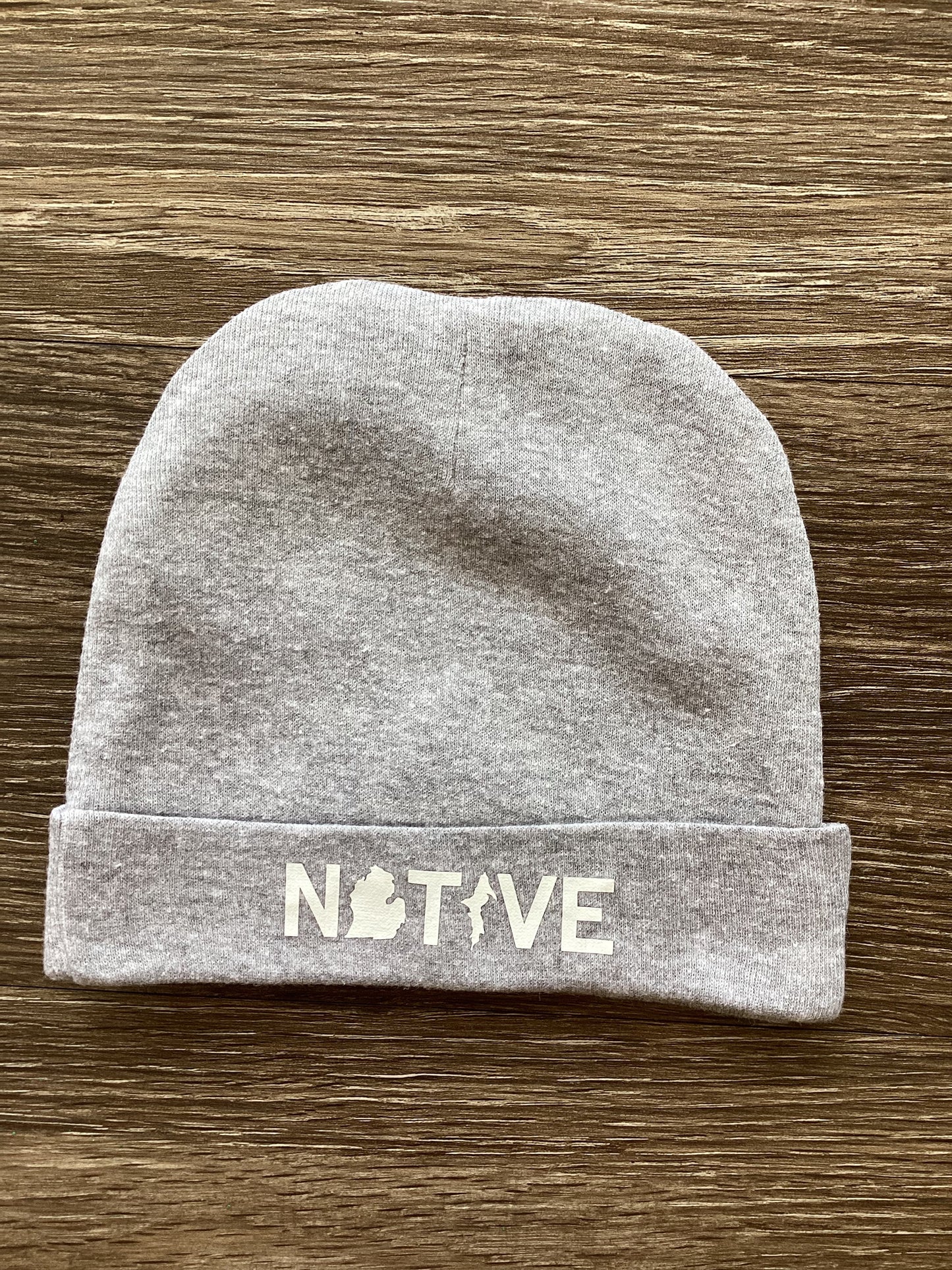 "Native" - Heather - Infant Rib Cap