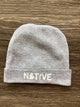 "Native" - Heather - Infant Rib Cap