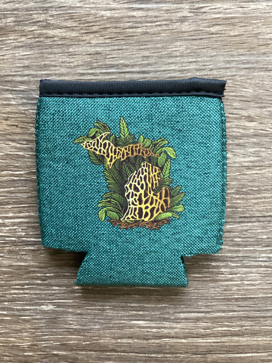 Morel Mushroom - Michigan - Heather Green Koozie