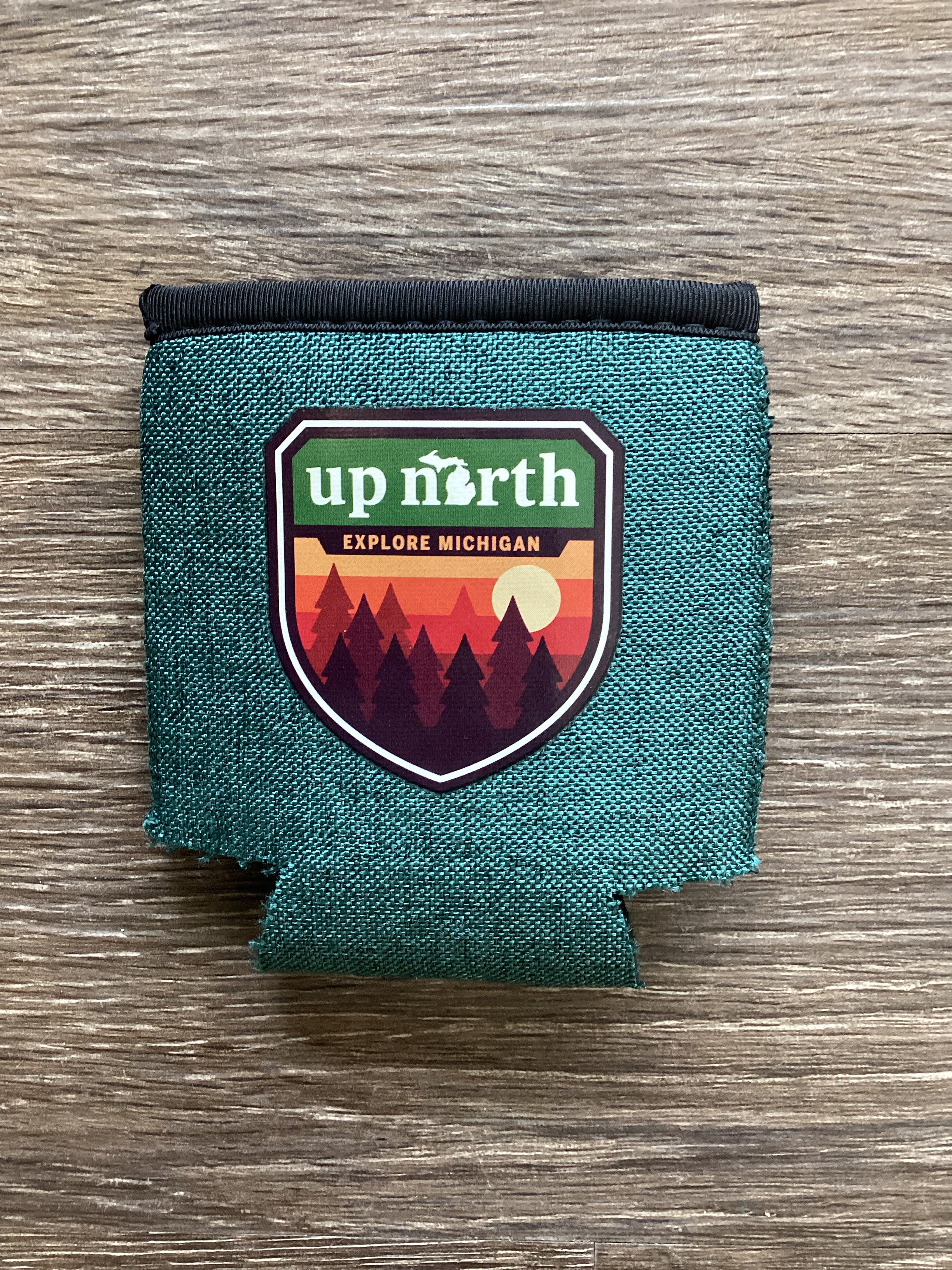 Up North - Badge - Heather Green Koozie