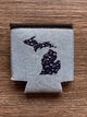 Stars - Michigan - Heather Blue Koozie