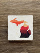 Sunset - Michigan - Ceramic Coaster