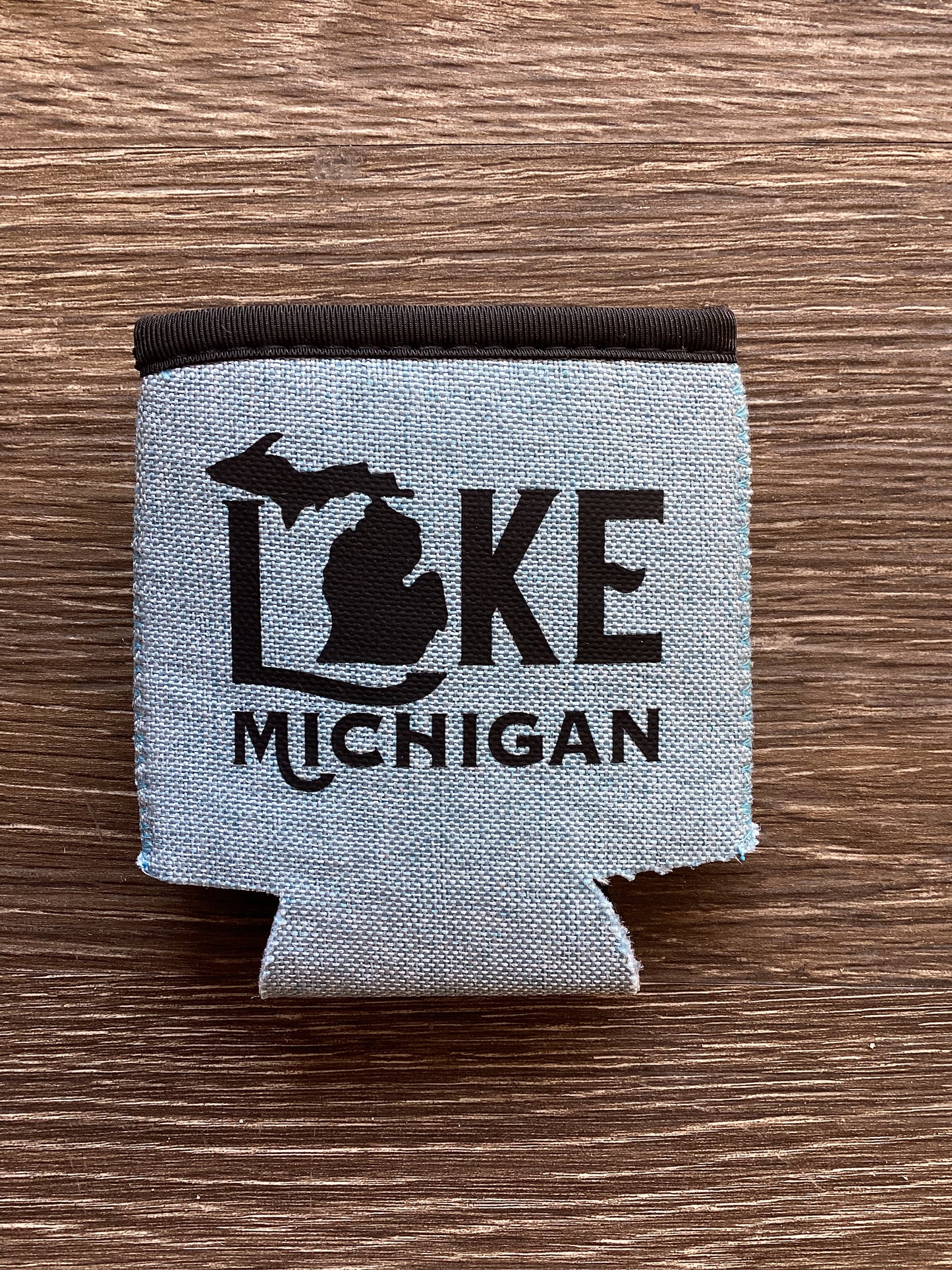'Lake Michigan' - Word - Heather Blue Koozie