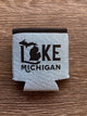 'Lake Michigan' - Word - Heather Blue Koozie