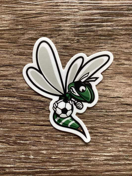 Hornet Soccer -  Waterproof Sticker - 3" x 2.5"